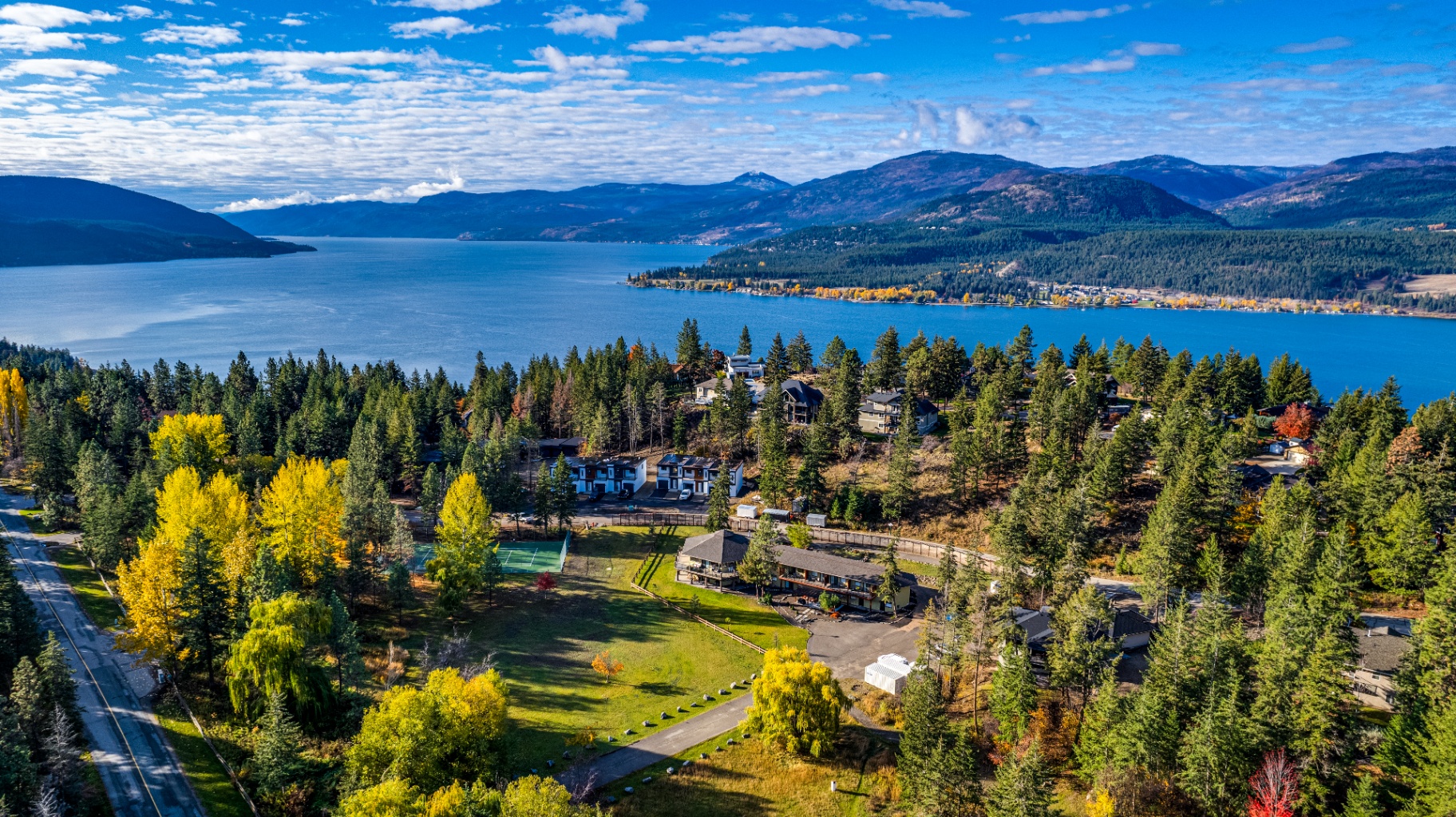Panoramic aerial view of The Haven at Deer Park